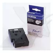 Bandă originală pentru imprimantă de etichete Brother, Brother, TC-201, imprimare neagră/fond alb, laminată, 7,7 m, 12 mm