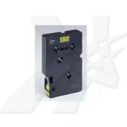 Bandă originală pentru imprimantă de etichete Brother, Brother, TC-601, imprimare neagră/suport galben, laminată, 7,7 m, 12 mm