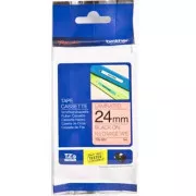 Bandă originală pentru imprimantă de etichete Brother, Brother, TZE-B51, imprimare neagră/fond portocaliu semnalizat, laminată, 5m, 24mm