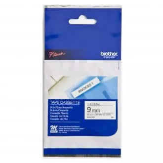 Bandă originală pentru imprimantă de etichete Brother, Brother, MK221, imprimare neagră/fond alb, nelaminată, 8m, 9mm