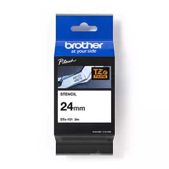 Bandă originală pentru imprimantă de etichete Brother, Brother, STE-151, 3m, 24mm, cartuş cu bandă Stencil