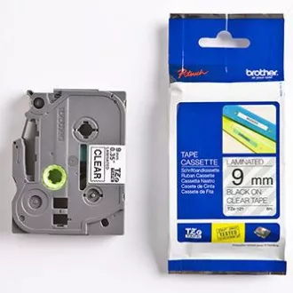 Bandă originală pentru imprimantă de etichete Brother, Brother, TZE-121, imprimare neagră/bază translucidă, laminată, 8m, 9mm