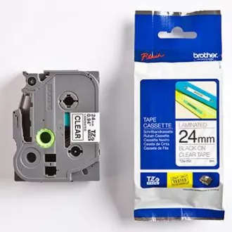 Bandă originală pentru imprimantă de etichete Brother, Brother, TZE-151, imprimare neagră/bază translucidă, laminată, 8 m, 24 mm Bandă originală pentru imprimantă de etichete Brother, Brother, TZE-151, imprimare neagră/bază translucidă, laminată, 8 m, 24 mm