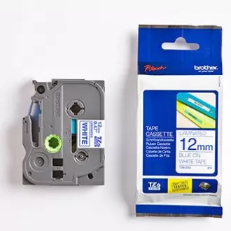 Bandă originală pentru imprimantă de etichete Brother, Brother, TZE-233, imprimare albastră/fond alb, laminată, 8m, 12mm