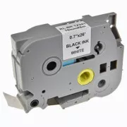 Bandă adezivă pentru etichete compatibilă G&G, pentru Brother, TZE-241, imprimare neagră/bază albă, laminată, 8m, 18mm