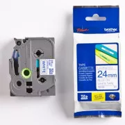 Bandă originală pentru imprimantă de etichete Brother, Brother, TZE-253, imprimare albastră/fond alb, laminată, 8m, 24mm