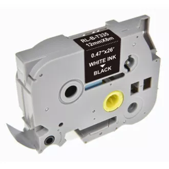 Bandă adezivă pentru etichete compatibilă G&G, pentru Brother, TZE-335, imprimare albă/bază neagră, laminată, 8m, 12mm Bandă adezivă pentru etichete compatibilă G&G, pentru Brother, TZE-335, imprimare albă/bază neagră, laminată, 8m, 12mm