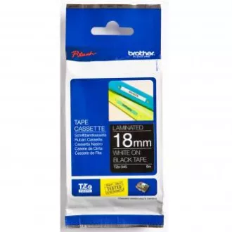 Bandă originală pentru imprimantă de etichete Brother, Brother, TZE-345, imprimare albă/fond negru, laminată, 8m, 18mm Bandă originală pentru imprimantă de etichete Brother, Brother, TZE-345, imprimare albă/fond negru, laminată, 8m, 18mm