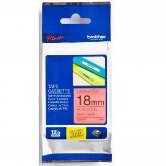 Bandă originală pentru imprimantă de etichete Brother, Brother, TZE-441, imprimare neagră/fond roșu, laminată, 8m, 18mm