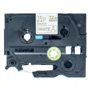Bandă originală pentru imprimantă de etichete Brother, Brother, TZE-R234, imprimare aurie/fond alb, 4m, 12mm, în dungi