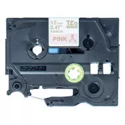 Bandă originală pentru imprimantă de etichete Brother, Brother, TZE-RE34, imprimare aurie/fond roz, 4m, 12mm, în dungi