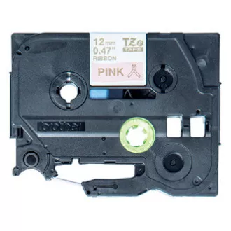 Bandă originală pentru imprimantă de etichete Brother, Brother, TZE-RE34, imprimare aurie/fond roz, 4m, 12mm, în dungi