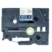 Bandă originală pentru imprimantă de etichete Brother, Brother, TZE-RN34, imprimare aurie/fond albastru, 4m, 12mm, dungi