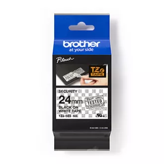 Bandă originală pentru imprimantă de etichete Brother, Brother, TZE-SE5, imprimare neagră/fond alb, laminată, 8m, 24mm, etanșare
