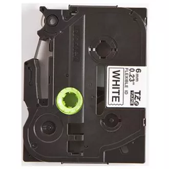 Bandă originală pentru imprimantă de etichete Brother, Brother, TZE-FX211, imprimare neagră/fond alb, laminată, 8m, 6mm, flexibilă