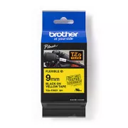 Bandă originală pentru imprimantă de etichete Brother, Brother, TZEFX621, imprimare neagră/suport galben, laminată, 8m, 9mm, flexibilă