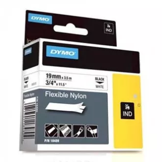 Bandă Dymo originală pentru imprimantă de etichete, Dymo, 18489, imprimare neagră/fond alb, 3,5 m, 19 mm, flexibilă din nailon RHINO Bandă Dymo originală pentru imprimantă de etichete, Dymo, 18489, imprimare neagră/fond alb, 3,5 m, 19 mm, flexibilă din nailon RHINO