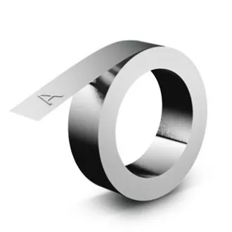 Bandă Dymo originală pentru imprimantă de etichete, Dymo, 35800, S0720180, 3,65 m, 12 mm, aluminiu cu adeziv pentru M1011
