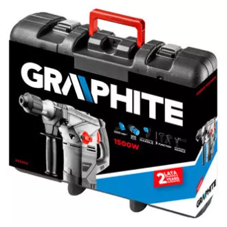 Burghiu cu ciocan, 58G862, electric (cablu), 230V, 1500W, maner reglabil, 750rpm, Grafit Burghiu cu ciocan, 58G862, electric (cablu), 230V, 1500W, maner reglabil, 750rpm, Grafit