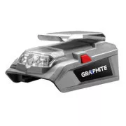 Incarcator USB si lanterna, 18V, Energy+, Grafit