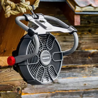Ventilator 58G080, reîncărcabil, 18V, alimentat de la rețea sau de la baterie, grafit
