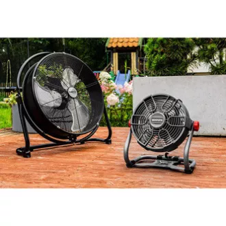 Ventilator 58G080, reîncărcabil, 18V, alimentat de la rețea sau de la baterie, grafit