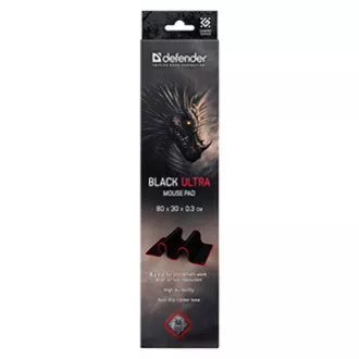 Mouse pad, Black Ultra, gaming, negru, 80x30 cm, Defender