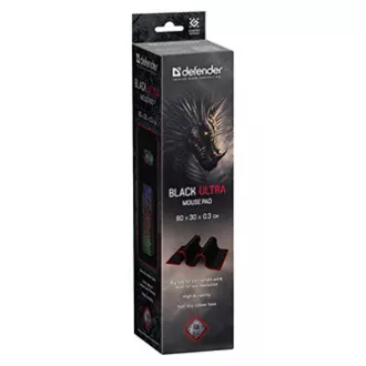 Mouse pad, Black Ultra, gaming, negru, 80x30 cm, Defender