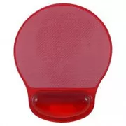Covoraș mouse cu gel Logo, roșu, PRE-VÂNZARE