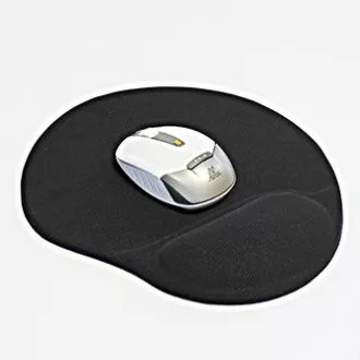 Mouse pad, ergonomic, gel, negru, Logo, REDUCERE