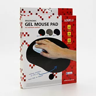 Covoraș mouse cu gel Logo, gri - Promoție, REDUCERI