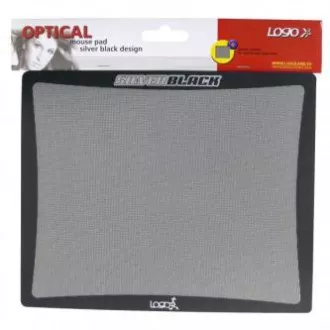 Mouse pad cu logo și folie de polipropilenă, negru și argintiu