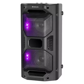 Difuzor Defender Rage, Li-Ion, 2.0, 50W, negru, control volum, iluminare LED de fundal, BT 5.0, TWS, telecomandă, 45Hz