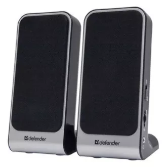 Boxe Defender SPK-225, 2.0, 4W, gri, control volum, carcasă ecranată magnetic, mufă pentru căști, 200Hz~18kHz