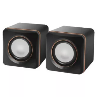 Boxe Defender SPK-33, 2.0, 5W, negre, dimensiuni compacte