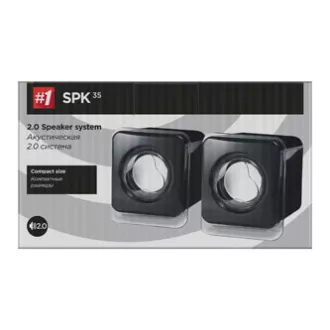Boxe Defender SPK-35, 2.0, 5W, negre, dimensiuni compacte