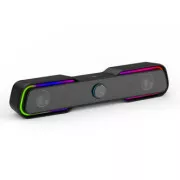HP Soundbar DHE-6002, 2.0, 6W, negru, iluminat din spate