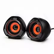 Difuzoare logo SPZ2, 2.0, 5W, negre, control volum