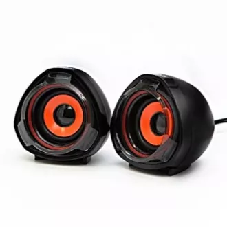 Difuzoare logo SPZ2, 2.0, 5W, negre, control volum