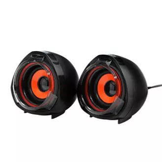 Difuzoare logo SPZ2, 2.0, 5W, negre, control volum