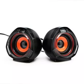 Difuzoare logo SPZ2, 2.0, 5W, negre, control volum
