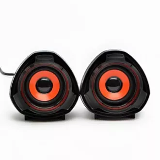 Difuzoare logo SPZ2, 2.0, 5W, negre, control volum