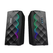 Difuzoare Marvo SG-269, 6W, negre, Bluetooth, retroiluminate