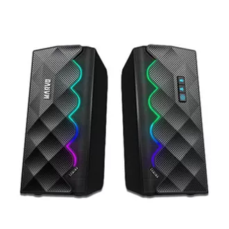 Difuzoare Marvo SG-269, 6W, negre, Bluetooth, retroiluminate