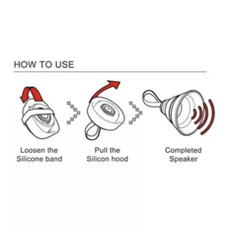 Difuzor Bluetooth YZSY SALI, 1.0, 3W, albastru, control volum, pliabil, rezistent la apa