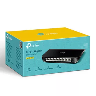 Comutator de masă TP-LINK TL-SG1008D 1000Mbps, MDI/MDIX automat Comutator de masă TP-LINK TL-SG1008D 1000Mbps, MDI/MDIX automat