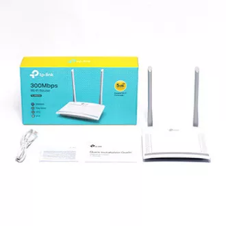 Router TP-LINK TL-WR820N 2.4GHz, extender, punct de acces, IPv6, 300Mbps, antenă externă fixă, 802.11n, VLAN, WPS, rețea pentru oaspeți