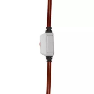 Căști de gaming Defender Warhead G-120 cu microfon, cu fir, alb-roșu, 2x jack de 3,5 mm