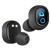 Căști Defender Twins 639 cu microfon, wireless, negre, intraauriculare, BT 5.0, TWS, carcasă de încărcare cu baterie externă, tip Bluetooth,
