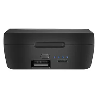 Căști Defender Twins 639 cu microfon, wireless, negre, intraauriculare, BT 5.0, TWS, carcasă de încărcare cu baterie externă, tip Bluetooth,
